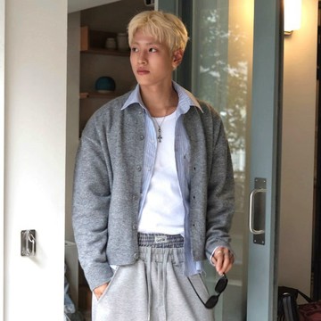 正韓Unisex 柔軟仿羊絨圓領中短版針織開襟衫 8色 YUPPIE 預購商品 0202