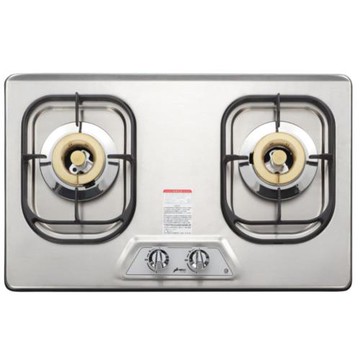 (全省安裝)豪山雙口檯面爐不鏽鋼瓦斯爐桶裝瓦斯ST-2190-S-LPG