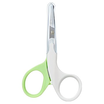 GREEN BELL 綠鐘 台灣公司貨 不鏽鋼平式安全鼻毛修容剪 附套 QQ-902  1個  不鏽鋼色