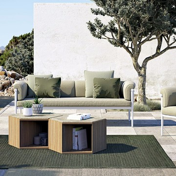 優樂悅~戶外藤椅藤編沙發簡約庭院露臺陽臺三人休閑客廳組合室外防水防曬