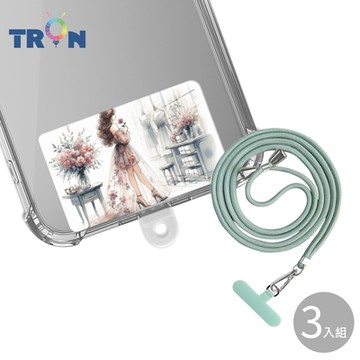 TRON vivo V30玫瑰花女人防摔 手機 掛繩 手機殼
