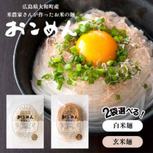 グルテンフリー 米粉麺 2袋 セット おこめん 広島県産 おこめん工房 小麦粉アレルギー 小麦不使用 ダイエット 健康 食品 おこめん