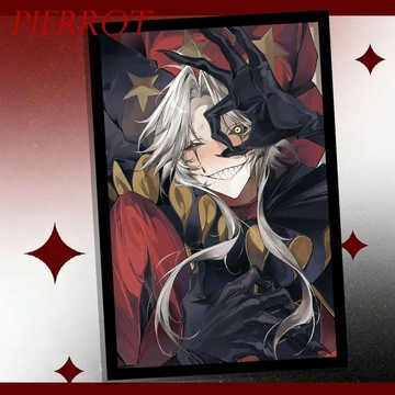 🔥臺灣出貨 pierrot怪誕馬戲團亞克力透卡遊戲周邊二次元穀子收藏精美高顏值