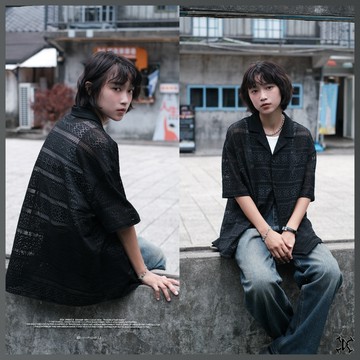 【DTT】🦦 “Pointelle Knit Shirts” 鏤空古巴短袖襯衫 休閒 柔軟 抗皺 透氣 襯衫 短袖襯衫