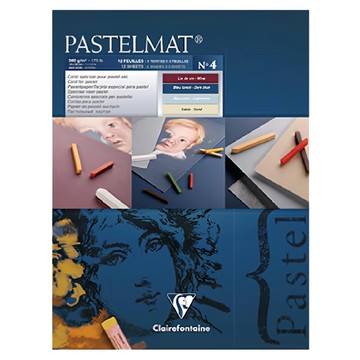 Clairefontaine PASTELMAT 粉彩砂卡紙 360G 暗藍色DARK BLUE CF.197018  32 x 24cm  5張