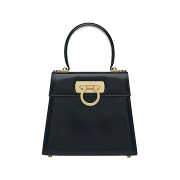 FERRAGAMO 212193 ICONIC 博物館包翻蓋包斜背包 / 小號