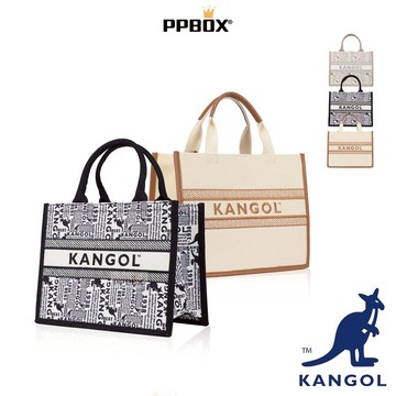 KANGOL 袋鼠 滿版印花 兩用包 托特包 限定款 65228712 時尚 包包 斜背包 側背包 手提包 日韓穿搭