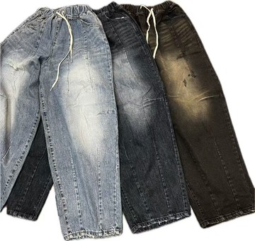 Chemistry_Boys - 韓國 MPT753 COLLAVO #286 車線刷色 鬆緊褲頭 丹寧長褲 (三色)