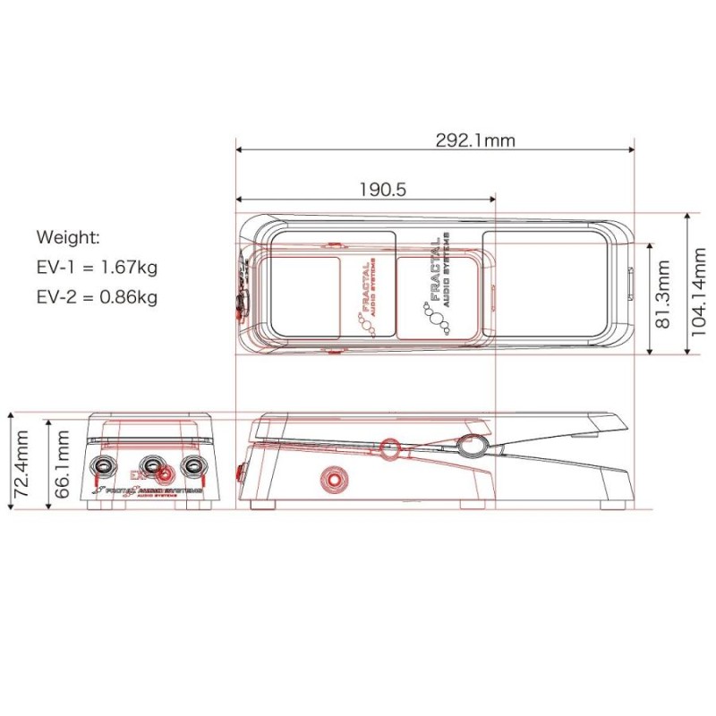 Fractal Audio Systems / EV-2 EXP/VOL PEDAL B フラクタルオーディオシステムズ(御茶ノ水本店) |  LINEブランドカタログ