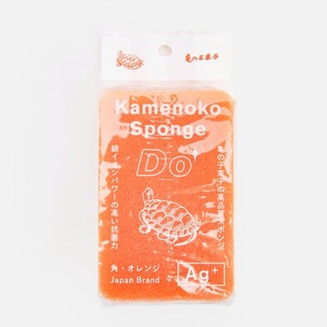 龜之子束子銀離子抗菌清潔海綿 方形橘