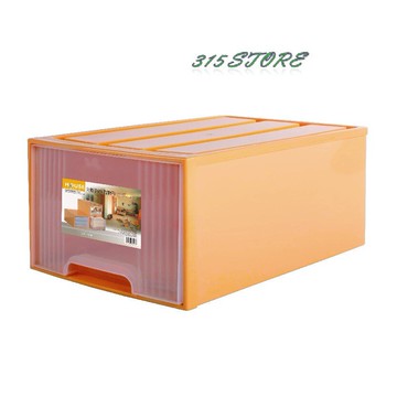 HOUSE 大詠 TWH01 大桔子65L置物箱 收納箱【139百貨】