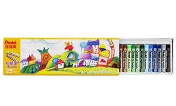 Pentel 飛龍 PHN9-25 粉蠟筆系列25色
