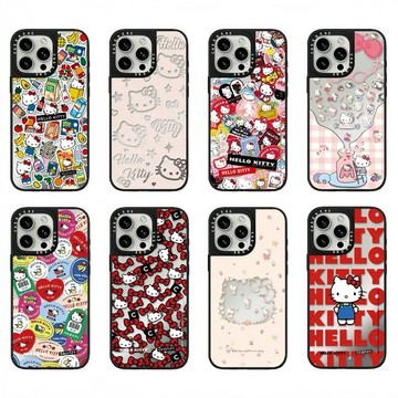 kitty聯名系列大孔鏡面殼適用蘋果手機殼 iPhone17 16 15 14 13 12 11 PROMAX 防摔保護