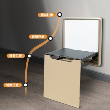 壁掛式墻上折疊凳簡約玄關隱形折疊換鞋凳入戶門口浴室加厚穿鞋凳