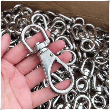 濱州騰達 304不銹鋼萬向旋轉鉤2#狗狗牽引繩配件承重60kg