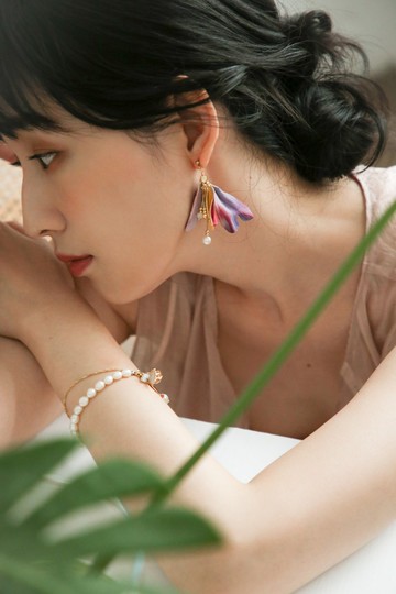 露珠之歌  天然淡水珍珠 花朵  2way 手鏈項鏈  情人節禮物