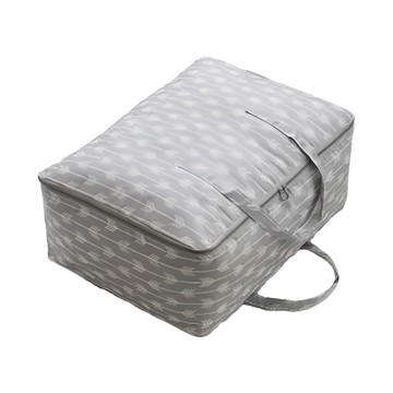 E.City 簡約幾何風特大款衣被搬家打包收納袋 適用於棉被、衣物  70 x 50 x 30cm  顏色隨機  3個
