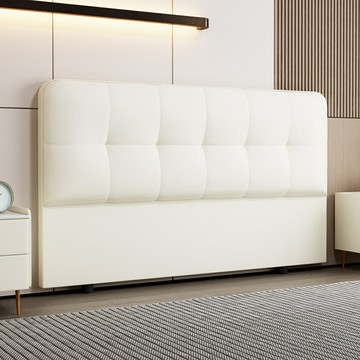 【超薄高級感】床頭軟包 床頭靠背 床頭板 床頭背景牆 一體落地設計 實木框架 榻榻米定製 臥室軟裝 2025新款