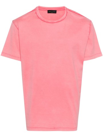 Roberto Collina - shortsleeved cotton T-shirt - men - Cotton - 48 - Pink