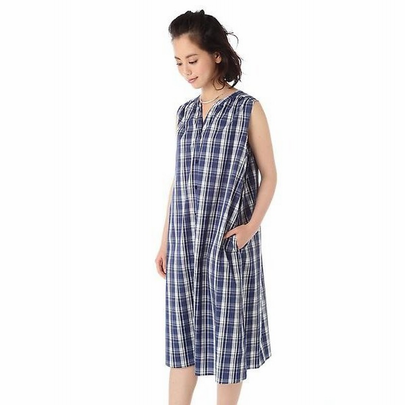 Natural Beauty Basic ナチュラルビューティーベーシック チェックワンピース 通販 Lineポイント最大0 5 Get Lineショッピング