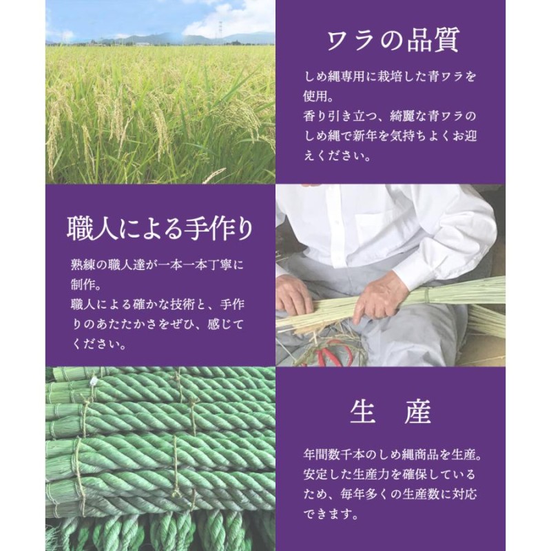 日本製 しめ縄 神棚 五社用 注連縄 〆縄 自宅用 会社 オフィス 正月飾り しめ飾り ご当地飾り 伝統 神社 寺 境内 | LINEブランドカタログ