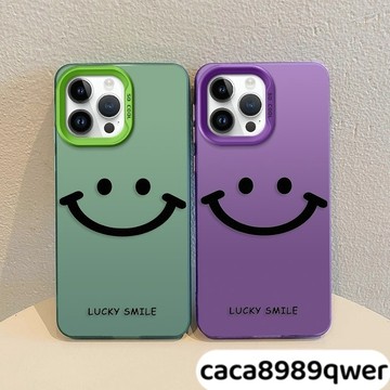 黑色微笑彩銀 適用蘋果iPhone 16 15 14 13 12 11 XR XS 8 7Plus 保護防摔手機殼