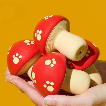 狗狗發聲玩具 / 乳膠蘑菇玩具 / 耐咬解悶寵物用品