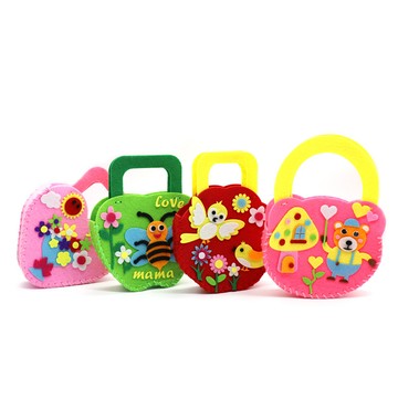 台灣出貨 手工DIY無紡布DIY手工包不織布材料包 兒童手工DIY幼兒美勞課 布藝拎包