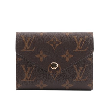 Louis Vuitton Monogram Victorine 新款金釦三折短夾(芭蕾粉) M62360