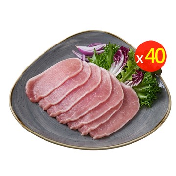 卜蜂 國產豬里肌肉片 超值40包組(200g/包)