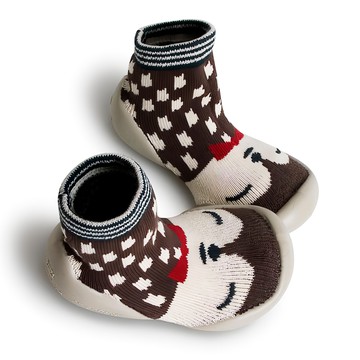 bebehome 可愛止滑膠底透氣輕量學步鞋 260~270mm 紳士狐狸  1件