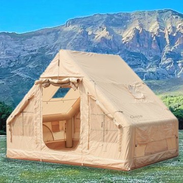 充氣帳篷戶外露營屋房式防雨保暖加厚秋冬季野營過夜全套裝備自駕