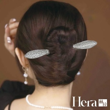 【Hera 赫拉】閃鑽雙尖丸子精緻髮簪 H112030706