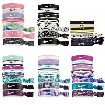 [秉宸] NIKE 混搭式髮圈 9入 韻律瑜珈 健身彈力運動髮圈 WOMEN'S TRAINING系列 N0003537