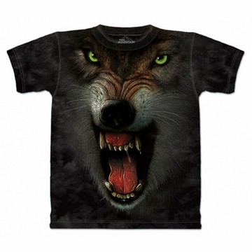 『摩達客』(現貨) 美國進口【The Mountain】自然純棉系列 野狼嚎 T恤