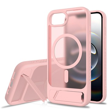 一體隱形支架保護殼 膚感磨砂磁吸手機殼 通用於iPhone17 16 15 14 13 12ProMax