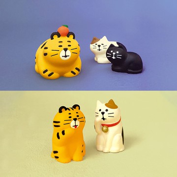 公仔 擺飾 日本【DECOLE】concombre 可愛貓咪 猫寄りの虎 擺飾 現貨 臥姿 躺姿 舔手 療癒貓咪 貓貓