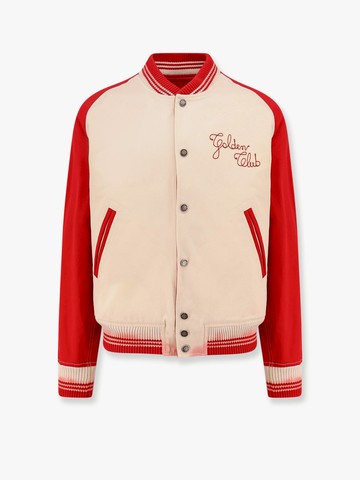 Nic cotton jacket with maxi Golden Club embroidery - GOLDEN GOOSE DELUXE BRAND - gender_Man