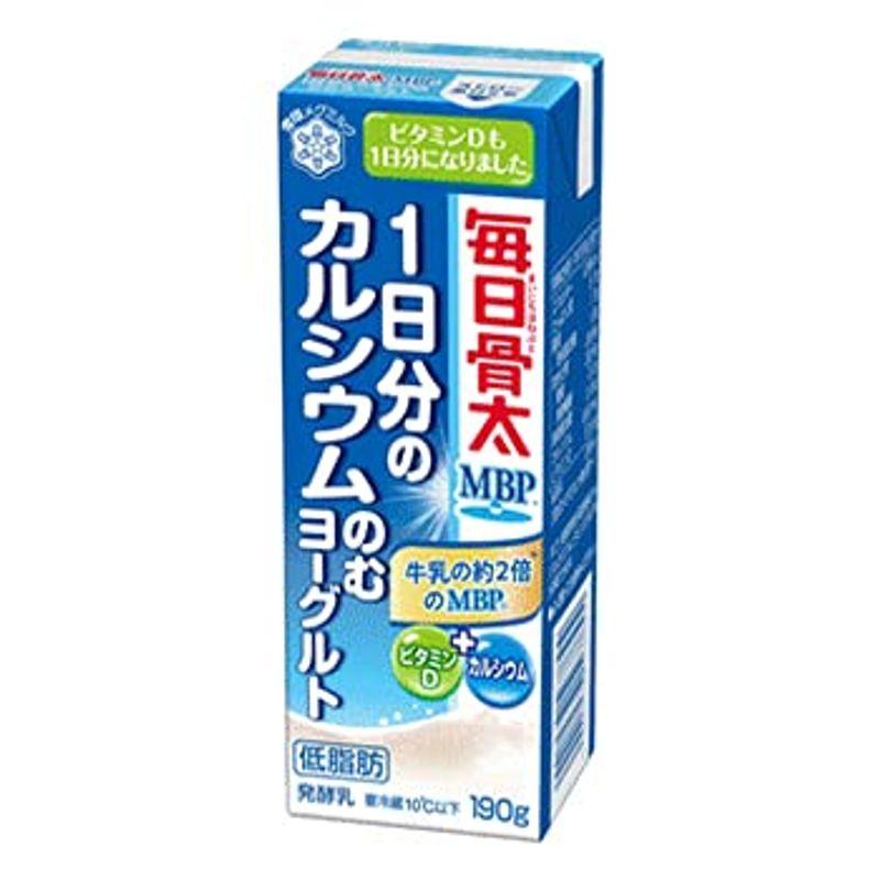 雪印メグミルク 毎日骨太 1日分のカルシウムのむヨーグルト190g×18本「クール便でお届けします。」