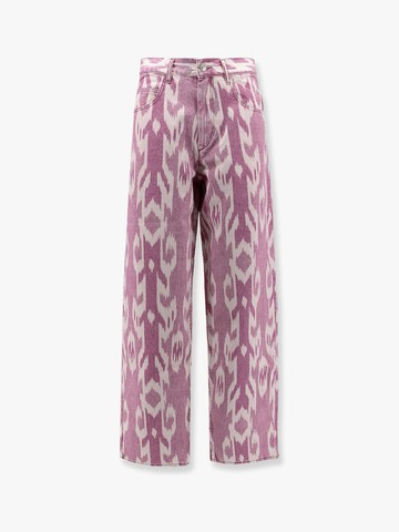Joanny denim trouser with ikat print - MARANT ETOILE - gender_Woman