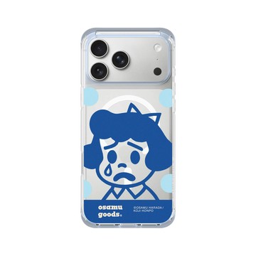 iPhone 17 Pro Max ClearX (MagSafe 兼容) 冰透藍 - OSAMU GOODS - 大圓點系列-Betty