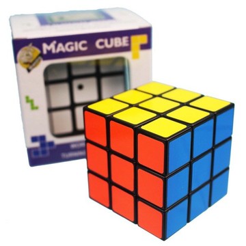 魔術方塊 台灣製 3x3x3 魔方 四方彩盒/一個入(定160) 魔術方塊 5.7cm x 5.7cm-汎C-078-02F