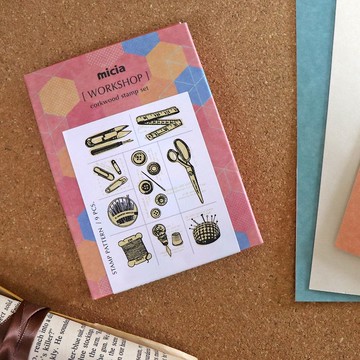 軟木印章-縫紉坊 CORK-03