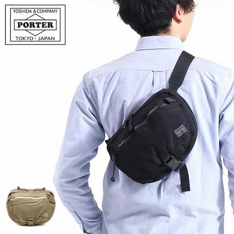 ポーター クランカーズ ショルダーバッグ 568-09707 吉田カバン PORTER KLUNKERZ WAIST SHOULDER BAG メンズ  レディース ナイロン 斜めがけ 2WAY ウエストポーチ | LINEショッピング