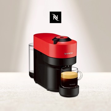 【Nespresso】創新美式 Vertuo 系列 POP 膠囊咖啡機 魅惑紅 (贈咖啡組+膠囊折扣金)