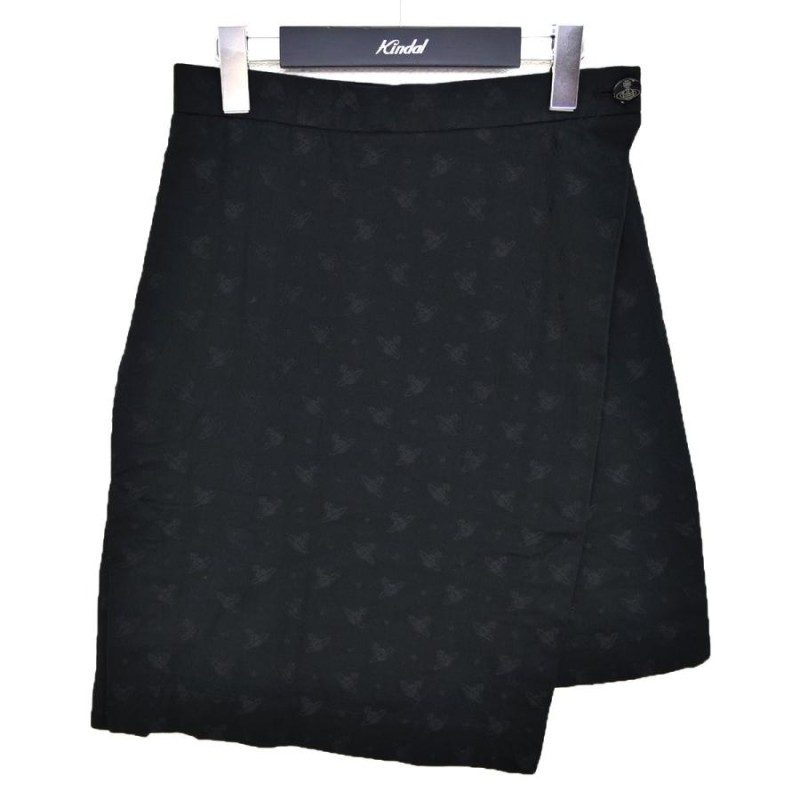 Vivienne Westwood RED LABEL オーブ刺繍ラップデザインスカート  