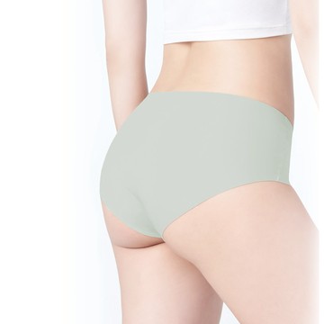 【完美無痕】輕薄抗菌無痕內褲-中腰 - XL / 酪梨綠