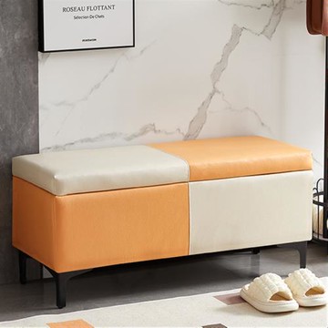 輕奢換鞋凳家用門口服裝鞋店儲物長條凳試衣間床尾長方形收納凳子