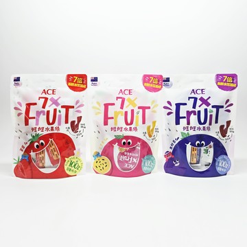 ACE 斑斑水果條 90g 百香果/黑醋栗/草莓 (含膳食纖維/全素)