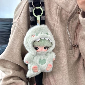 dimoo新生日可愛小恐龍娃衣毛絨絨冬日着替可愛搪膠玩偶套裝